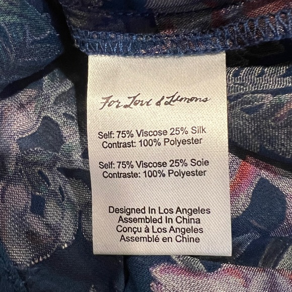 For Love and Lemons Floral Back Closure Blouse (XS) - Picture 15 of 16